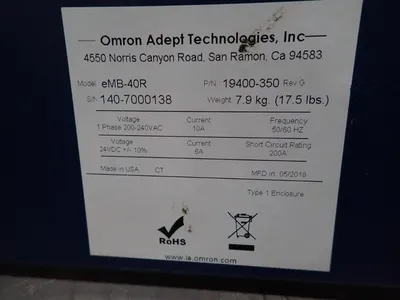 Used OMRON EMB40R Motion Controls Ohio US | HGR 24 #728074