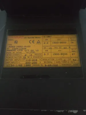 USED FANUC A06B-0852-B100