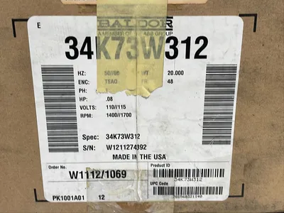 USED BALDOR 34K73W312