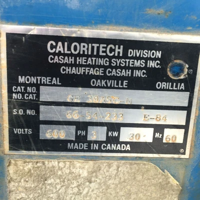 Caloritech 30kW Forced Air Heater