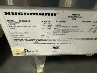 12-0006 Hussmann ESGMVS 24 Feet Meat Cases