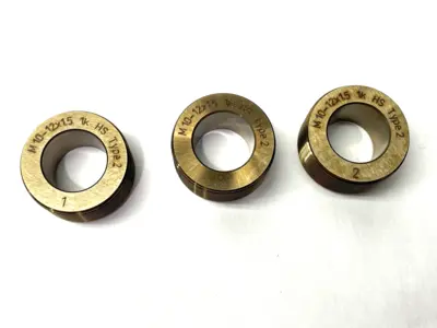 USED LMT FETTE THREAD ROLLERS M10-M12X1,5 2/56 1K LOT OF 3