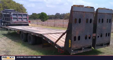 Used 2019 BIG TEX 22PH-25BK+5MR Flatbed Trailers Texas US | Proxy Equipment #1388605