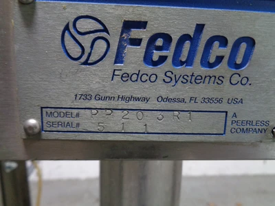 Used FEDCO PP20 3R1 Food Pumps California US | BakeryEquipment.com #1554756