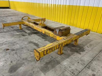 8,000 LBS X 10' X 8' LETELLIER 4-ARM SPREADER BAR LIFT BEAM WITH CENTERING ADJUSTMENT: STOCK #21987