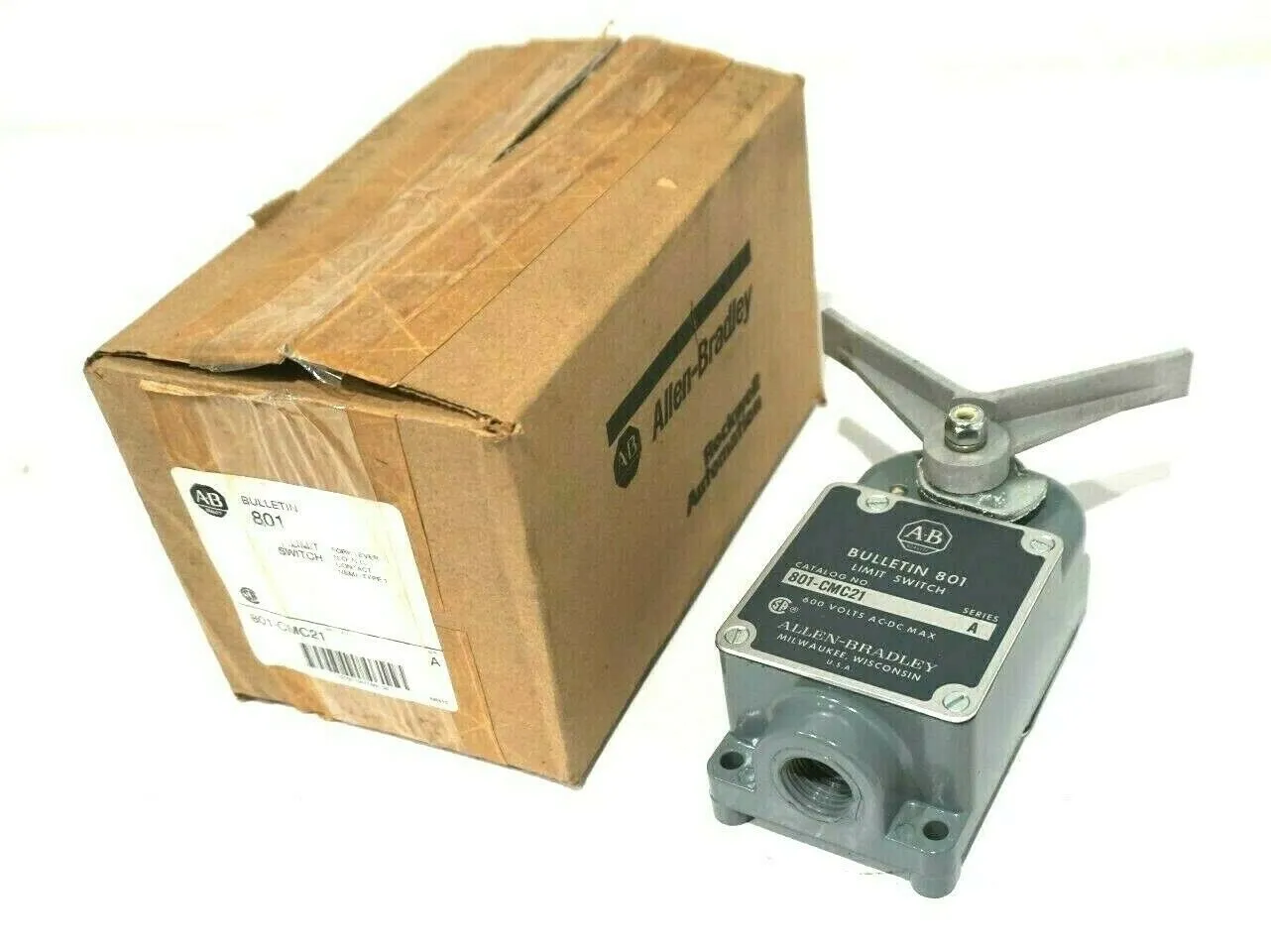NEW ALLEN BRADLEY 801-CMC21 LIMIT SWITCH SER.A 801CMC21