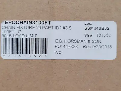 USED ELECTRIPRO EPOCHAIN3100FT