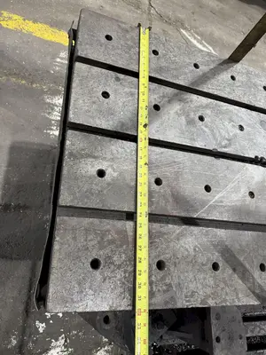 96" x 32" x 16" HIGH T-SLOTTED DRILL LAYOUT BOX TABLE: STOCK 24333