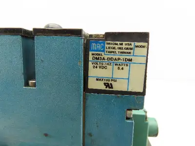 Numatics/Mac 081SS400M000061 Pneumatic Manifold 3 Solenoid Valve 24VDC