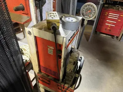 80/100 TON PART NO. 210324(FRAME) POWER TEAM H-FRAME HYDRAULIC SHOP PRESS