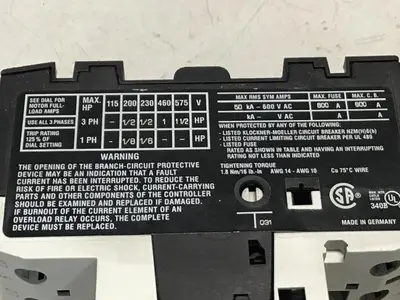 USED MOELLER PKZM0-2.5