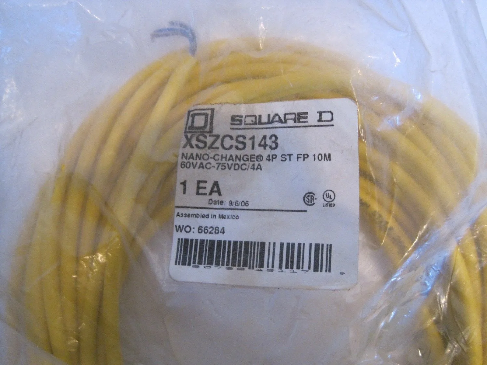 NEW SQUARE D XSZCS143 CONNECTOR CABLE