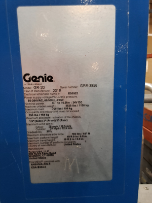 USED 2018 Genie GR-20