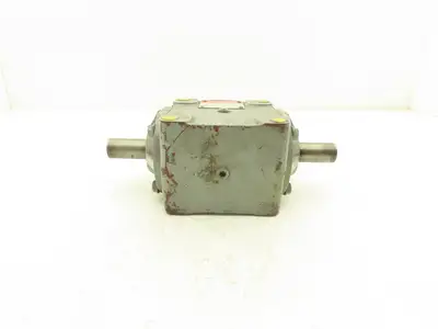 Boston Gear R1214-2-D Right Angle Drive 2:1 Gearbox 7.8Hp 875 RPM 1" Dual Shaft