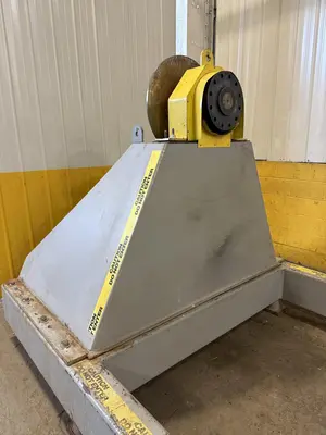 120" SWING X 208" LONG WELDING SYSTEMS HEADSTOCK & TAILSTOCK POWERED WELDING POSITIONER / PIPE ROLLER: YOBRO #23957