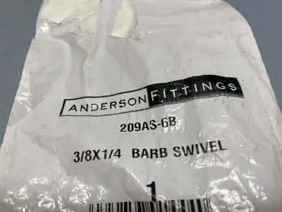 NEW ANDERSON FITTINGS HOSE BARB SWIVEL