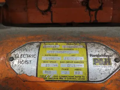 Cleveland Tramrail P&H 4 Ton Single Girder Underhung Bridge Crane 45' 10" Span