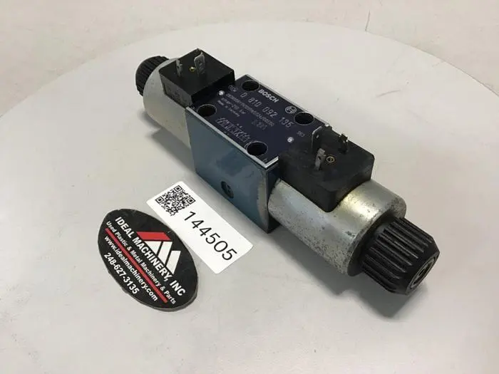 Used BOSCH 0 810 092 135 Valves/Fittings Michigan US | Ideal Machinery #701572