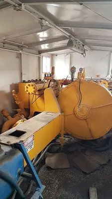 USED OILWELL S-856-10, (FORMERLY S-824-10) 5 3/4 X 8 TRIPLEX MUD / FRAC PUMP PACKAGE