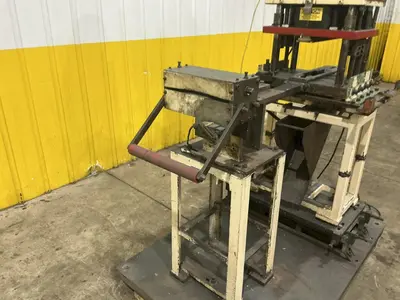 12 TON PNEUPOWR AIRAM MODEL #4P12 PNEUMATIC PRESS 3” STROKE: YOBRO #24856