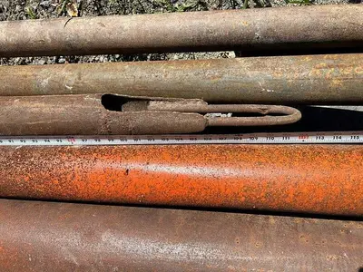 Used AFTERMARKET 9' 4" FLAT-BOTTOM BAILER FOR CABLE TOOL Tooling & Accessories (Other) Pennsylvania US | East West Machinery & Drilling #1417501