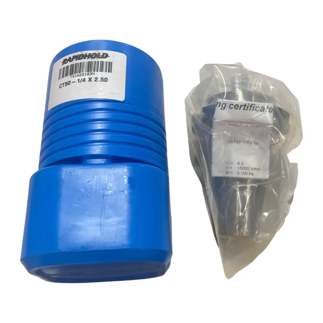 RapidHold CAT50-SLA End Mill Holder 3/8" x 8" Protruding Length G6.3 Balanced