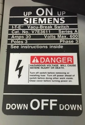 USED Siemens / ITE v7e3611