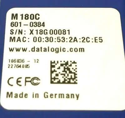 601-0384, M180C | Datalogic 601-0384 Gig-E Color CCD Camera 1628x1236 20FPS 1/1.8" M180C - New