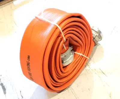 50R450OG | 5" Dia. Orange Industrial Supply Hose, Storz Couplings, 50 FOOT 200PSI - New Other