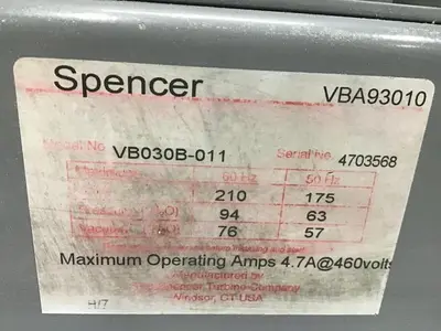 USED SPENCER VB-030B-011