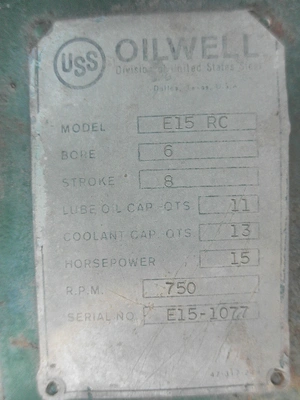 USED OILWELL E-15-RC