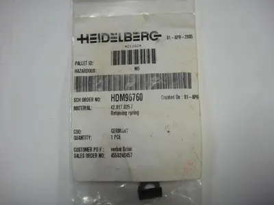 USED HEIDELBERG HDM96760