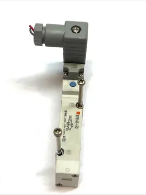 USED SMC 5-PORT SOLENOID VALVE SINGLE COIL BASE MOUNT
