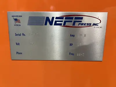 USED 2012 NEFF NEFF DF40-15M PRESS
