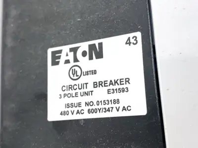 USED EATON MOLDED CASE CIRCUIT BREAKER 3-POLE 250A