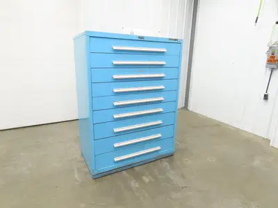 Nu-Era Modular Tool Storage Cabinet 9 Drawer 45x28x61" Stanley Vidmar Lista