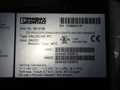 USED PHOENIX CONTRACT VALUELINE IPC