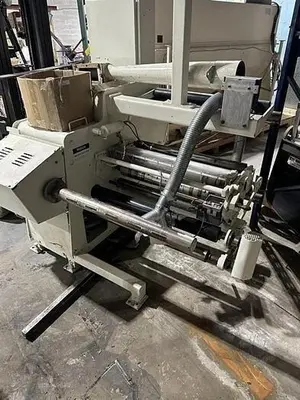 30” VOORWOOD DUPLEX MODEL 30-24 SLITTER REWINDER WITH TRIM BLOWER