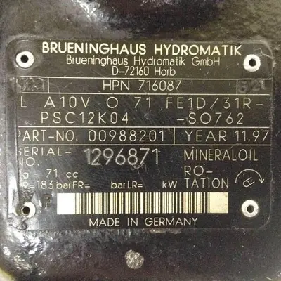 USED BRUENINGHAUS HYDROMATIK LA10VO71FE1D/31RPSC12K04-SO762