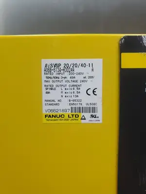 USED FANUC A06B-6134-H302#A BiSVSP Servo Drive, 48A, 200-240V