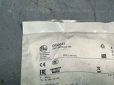 New | in-Stock IFM ELECTRIC OG0041 Photoelectric Sensors Ohio US | HGR 24 #1316369