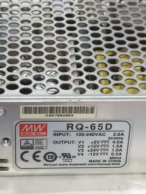 Used MEAN WELL RQ-65D Miscellaneous Equipment (Electrical & Power) Ohio US | Surplus Asset Holdings #1399516