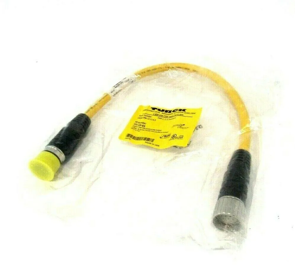 NEW TURCK CSSM CKM 12-11-0.5 CORDSET U0939-83 CSSMCKM121105