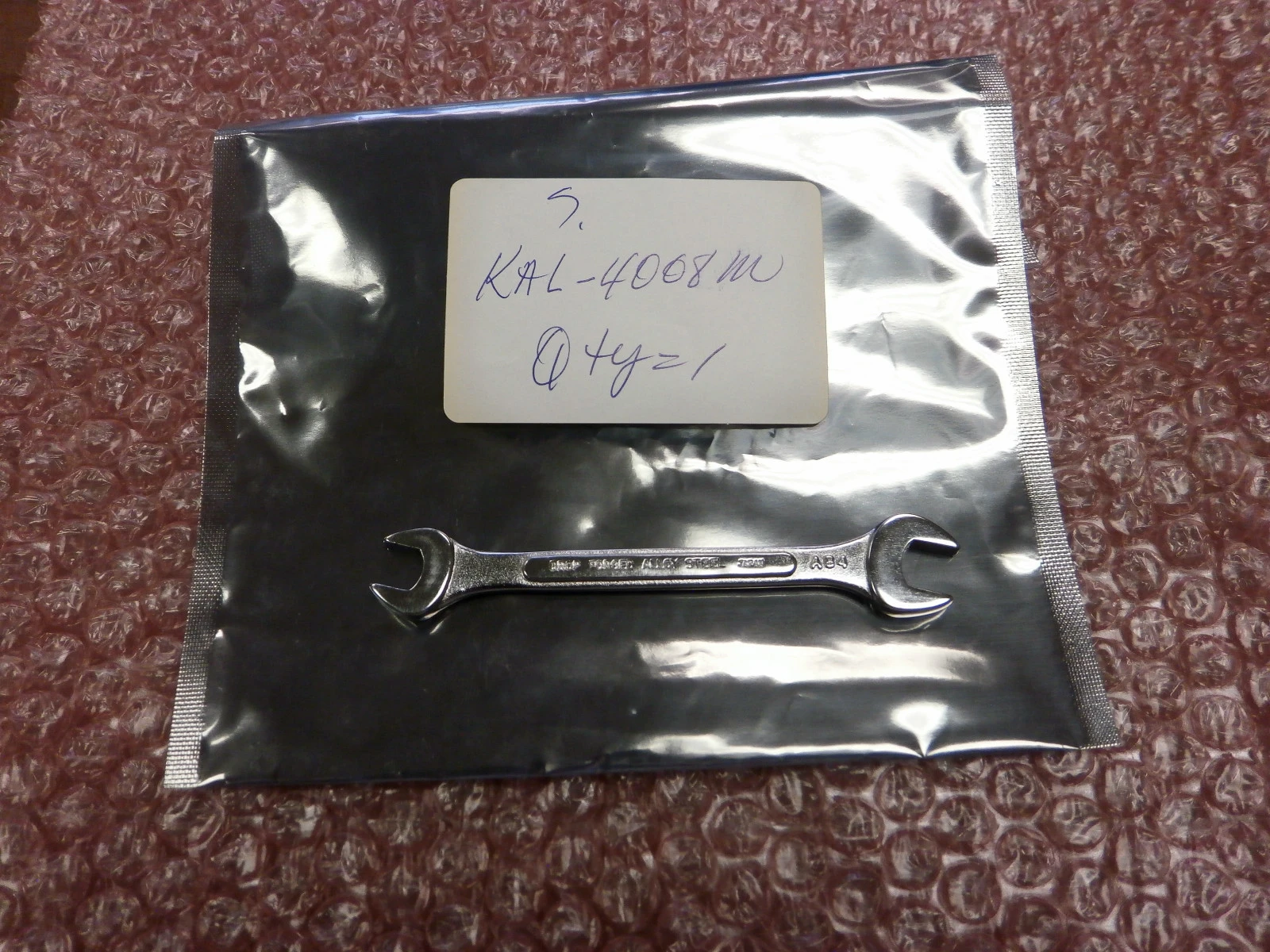 Used KAL-4008M Open-end Forged Alloy Steel (8-9") Wrench