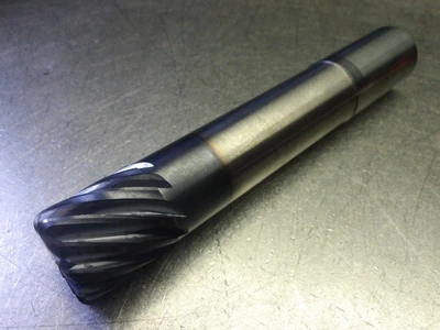 1" 10 Flute Carbide CR Endmill 1" Shank .12" R (LOC3606)