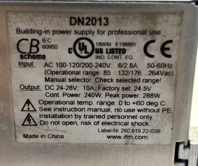 Used EFECTOR DN2013 Miscellaneous Equipment (Electrical & Power) | Surplus Asset Holdings #1198917
