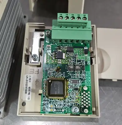 Yaskawa CIMR-VU4A0005FAA with SI-N3/V PRG:1019. V1000 AC Drive. 1B-16