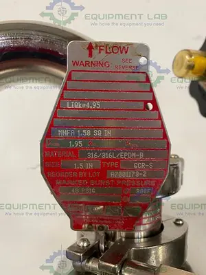 USED ALLOY PRODUCTS 45 LITER STAINLESS STEEL REACTOR 50 PSI W/ BOTTOM DRAIN & VALVES
