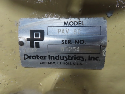 6" Prater Industries Rotary Valve