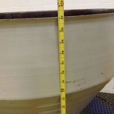 USED METAL FABRICATOR HOPPER975